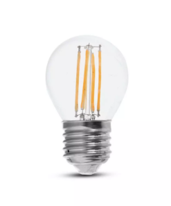 Λάμπα LED E27 G45 Filament 6W Φυσικό λευκό 4000K Γυαλί διάφανο (130 LM/W) V-TAC – 2852