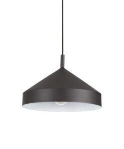 IDEAL LUX Κρεμαστό Φωτιστικό YURTA 1xE27 Μαύρου Χρώματος – 285139