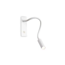 IDEAL LUX Φωτιστικό Τοίχου Ανάγνωσης IO LED 3W 3000K Λευκού Χρώματος – 285320