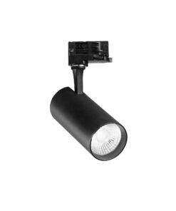 IDEAL LUX Φωτιστικό Σποτ Τριφασικής Ράγας 4 Καλωδίων FOX LED 25W 3000K Μαύρου Χρώματος – 250441