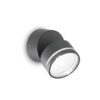 IDEAL LUX Επιτοίχιο Φωτιστικό Βεράντας OMEGA LED 7W 3000K Ανθρακί Χρώματος IP54 – 285450