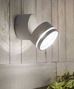 IDEAL LUX Επιτοίχιο Φωτιστικό Βεράντας OMEGA LED 7W 3000K Ανθρακί Χρώματος IP54 – 285450