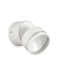 IDEAL LUX Φωτιστικό Τοίχου Βεράντας OMEGA LED 7W 4000K IP54 Λευκού Χρώματος – 285481