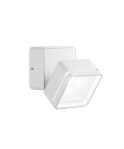 IDEAL LUX Φωτιστικό Τοίχου Βεράντας OMEGA LED 7W 4000K IP54 Λευκού Χρώματος – 285528