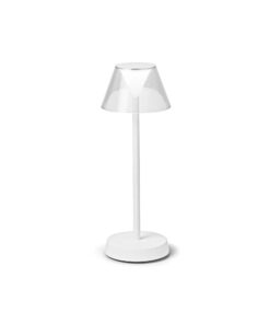 IDEAL LUX Επιτραπέζιο Φωτιστικό LOLITA LED 7W 3000K Επαναφορτιζόμενο Λευκού Χρώματος – 286723