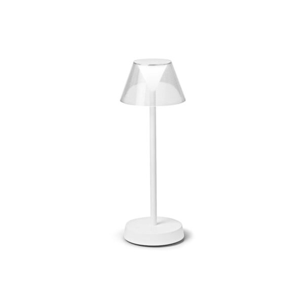 IDEAL LUX Επιτραπέζιο Φωτιστικό LOLITA LED 7W 3000K Επαναφορτιζόμενο Λευκού Χρώματος - 286723