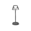 IDEAL LUX Επιτραπέζιο Φωτιστικό LOLITA LED 7W 3000K IP54 Επαναφορτιζόμενο Γκρι Χρώματος – 286730
