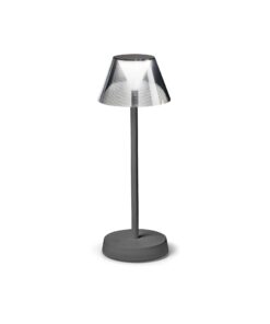 IDEAL LUX Επιτραπέζιο Φωτιστικό LOLITA LED 7W 3000K IP54 Επαναφορτιζόμενο Γκρι Χρώματος – 286730