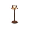 IDEAL LUX Επιτραπέζιο Φωτιστικό LOLITA LED 7W 3000K Επαναφορτιζόμενο IP54 Καφέ Χρώματος – 286747