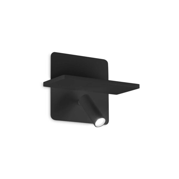 IDEAL LUX Επιτοίχιο Φωτιστικό PIANO LED 10W 3000K Μαύρου Χρώματος Θύρα USB – 287300