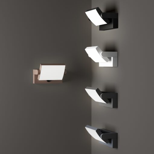 IDEAL LUX Επιτοίχιος Προβολέας SWIPE AP LED 20.5W 3000K IP54 Γκρι Χρώματος – 326863