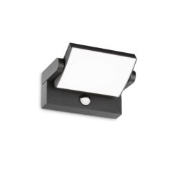 IDEAL LUX Προβολέας Τοίχου Βεράντας SWIPE LED 21W 3000K IP54 Αισθητήρα Κίνησης Χρώματος Ανθρακί – 287713
