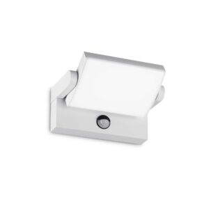 IDEAL LUX Προβολέας Τοίχου Βεράντας SWIPE LED 21W 3000K IP54 Αισθητήρα Κίνησης Λευκού Χρώματος  – 287720