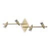 IDEAL LUX Φωτιστικό Οροφής ALFA 4xGU10 Χρυσού Χρώματος – 287799