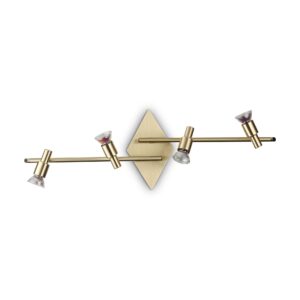 IDEAL LUX Φωτιστικό Οροφής SLEM 4xGU10 Χρυσού Χρώματος – 287812
