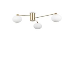 IDEAL LUX Φωτιστικό Οροφής HERMES 3xG9 Χρυσού Χρώματος – 288260