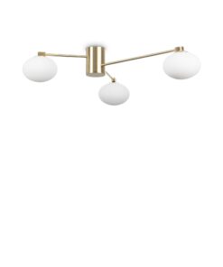 IDEAL LUX Φωτιστικό Οροφής HERMES 3xG9 Χρυσού Χρώματος – 288260