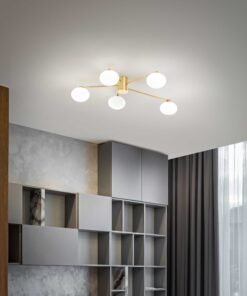 IDEAL LUX Φωτιστικό Οροφής HERMES 5xG9 Χρυσού Χρώματος – 288277