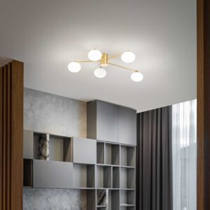 IDEAL LUX Φωτιστικό Οροφής HERMES 5xG9 Λευκού Χρώματος – 316680
