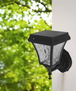 LED Ηλιακό Φαναράκι Τοίχου 2W V-TAC IP44 Μαύρο Σώμα CCT – 2889