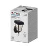 LED Ηλιακό Φαναράκι Τοίχου 2W V-TAC IP44 Μαύρο Σώμα CCT – 2889
