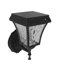 LED Ηλιακό Φαναράκι Τοίχου 2W V-TAC IP44 Μαύρο Σώμα CCT – 2889