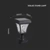 LED Ηλιακό Φαναράκι Δαπέδου 2W V-TAC IP65 Μαύρο Σώμα CCT – 2890