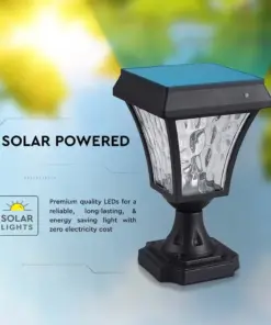 LED Ηλιακό Φαναράκι Δαπέδου 2W V-TAC IP65 Μαύρο Σώμα CCT – 2890