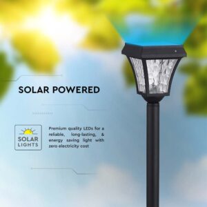 LED Ηλιακό Φωτιστικό Κήπου Δαπέδου 2W V-TAC IP65 με Μαύρο Σώμα CCT – 2891