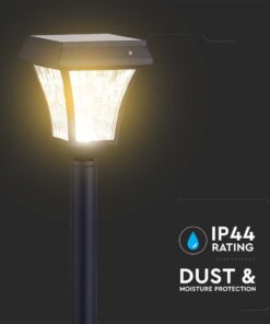 LED Ηλιακό Φωτιστικό Κήπου Δαπέδου 2W V-TAC IP65 με Μαύρο Σώμα CCT – 2891