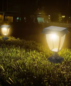 LED Ηλιακό Φαναράκι Δαπέδου 2W V-TAC IP65 Μαύρο Σώμα 3000K+6000K – 2893