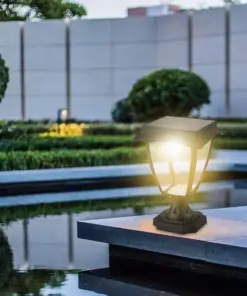 LED Ηλιακό Φαναράκι Δαπέδου 2W V-TAC IP65 Μαύρο Σώμα 3000K+6000K – 2893