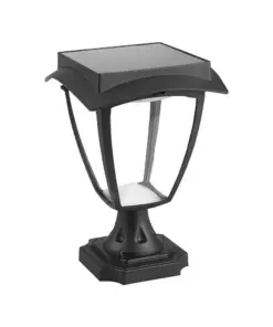 LED Ηλιακό Φαναράκι Δαπέδου 2W V-TAC IP65 Μαύρο Σώμα 3000K+6000K – 2893