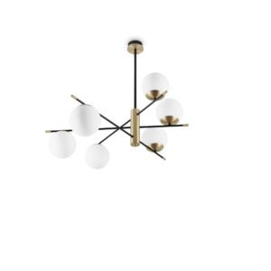 IDEAL LUX Φωτιστικό Οροφής GOURMET 6xE14 Λευκού Χρώματος – 289496