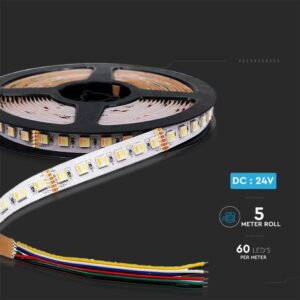 Tαινία LED SMD5050 DC:24V 24W/m IP20 RGB+CCT V-TAC – 2895