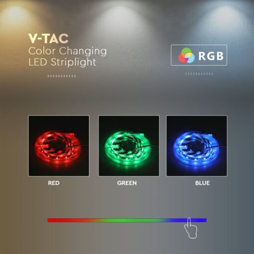 Tαινία LED SMD5050 DC:24V 24W/m IP20 RGB+CCT V-TAC – 2895