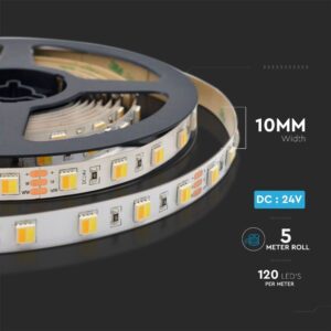LED Ταινία 14W Dimmable 24V 1550lm/m CCT 2700-6500K 5 Μέτρα – 2897