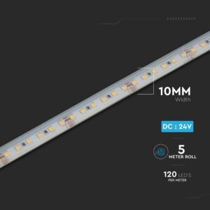 Tαινία LED SMD2835 DC:24V 14W/m IP65 CCT V-TAC – 2898