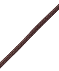 GloboStar® CABLITO 61561 Μοντέρνο Κρεμαστό Φωτιστικό Οροφής Μονόφωτο 1 x E27 Καφέ Σιλικόνης Ανάρτηση με Υφασμάτινο Καλώδιο Φ4 x Υ110cm