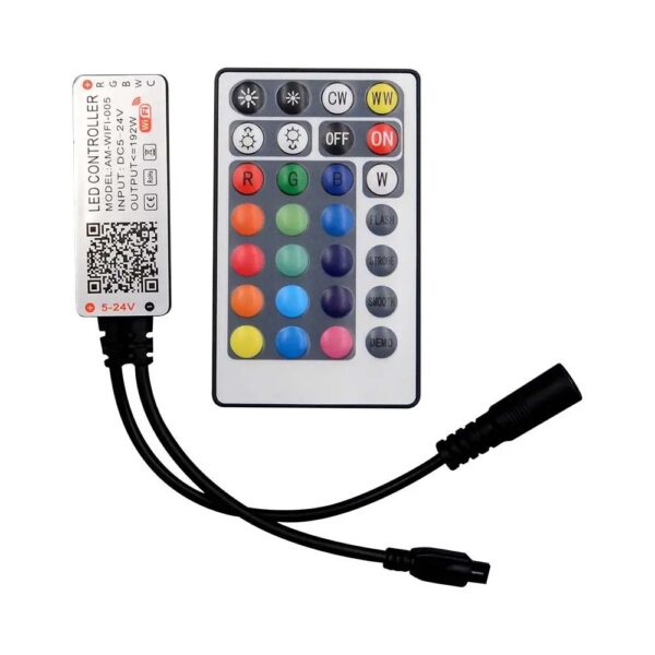 WiFi controller με χειριστήριο 28 κουμπιών RGB+CCT 5 καναλιών V-TAC - 2900