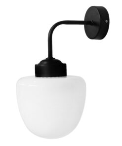 ΑΠΛΙΚΑ ΓΥΑΛΙ ΜΑΥΡΟ E/27  LP-120AS 90° Heronia – 07-1397