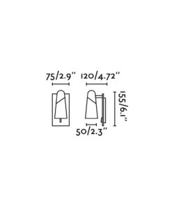 Faro Barcelona LAO Επιτοίχιο Φωτιστικό Μαύρου Χρώματος LED 4W 3000K – 29039