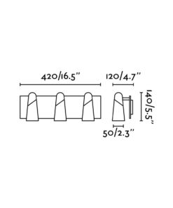 Faro Barcelona LAO Επιτοίχιο Φωτιστικό Μαύρου Χρώματος LED 3000K 13W- 29043