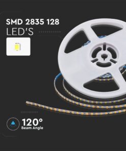 LED Ταινία 9W 24V V-TAC 1150lm/m Super Slim Θερμό 3000K 5 Μέτρα – 2906