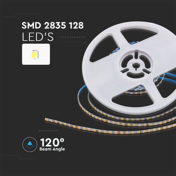 LED Ταινία 9W 24V V-TAC 1150lm/m Super Slim Θερμό 3000K 5 Μέτρα – 2906