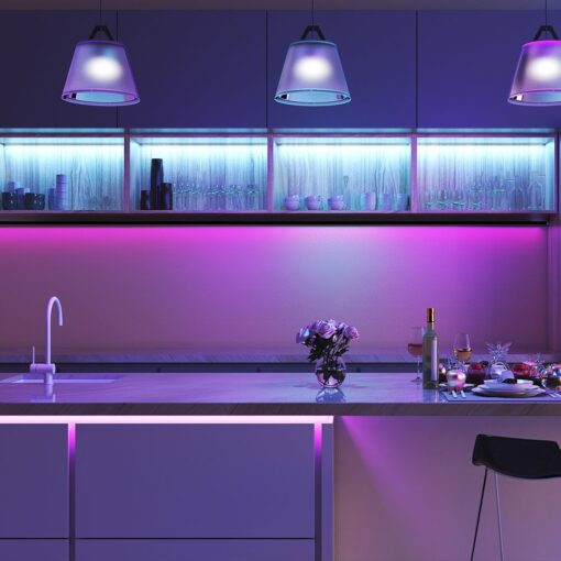 Wi-Fi  Σετ Ταινίας LED IP65 Πολύχρωμη RGB+WW+CW 15W V-TAC Συμβατή με Alexa & Google Home – 2910