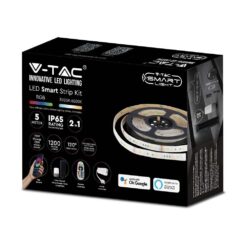 Wi-Fi Σετ Ταινίας LED IP65 Πολύχρωμη RGB+WW+CW 15W V-TAC Συμβατή με Alexa & Google Home – 2910
