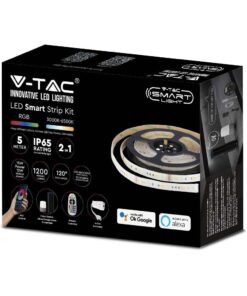 Wi-Fi Σετ Ταινίας LED IP65 Πολύχρωμη RGB+WW+CW 15W V-TAC Συμβατή με Alexa & Google Home – 2910
