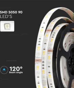 Wi-Fi Σετ Ταινίας LED IP65 Πολύχρωμη RGB+WW+CW 15W V-TAC Συμβατή με Alexa & Google Home – 2910