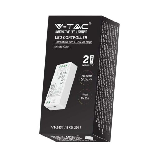 Dimmer RF για Μονόχρωμες LED Ταινίες 144W 12V/ 288W 24V V-TAC – 2911